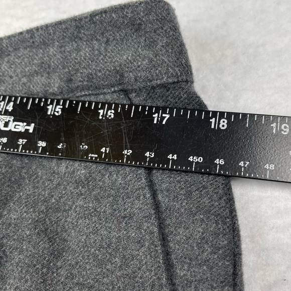 L.L. Bean Pants Womens 12 Grey Classic‎ Fit Straight Flannel 100% Cotton Lined - Picture 7 of 14